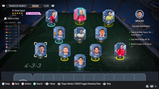 FIFA 23 86 OVR Squad for Year in Review Player Pick SBC 
