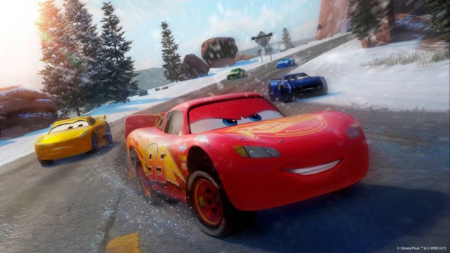 Cars racing in Cars 3: Driven to Win