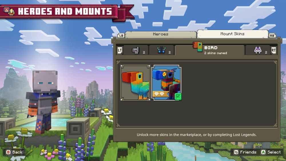Minecraft Legends Deluxe Bird Mount Skin