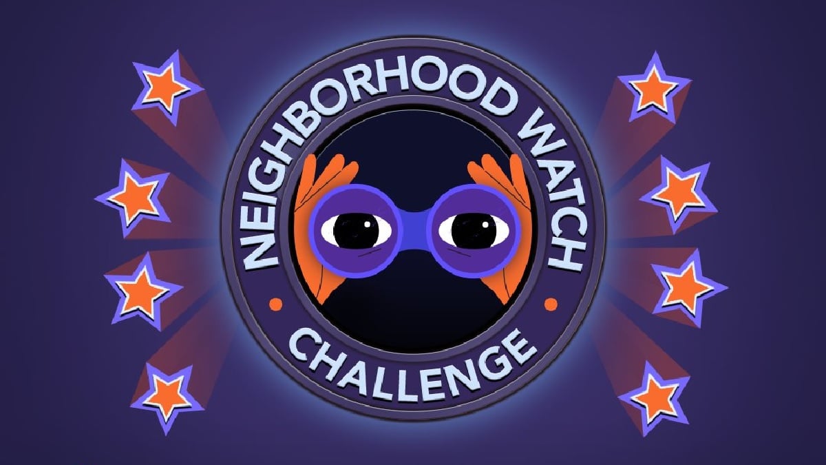 a walkthrough for the neighborhood watch challenge in bitlife