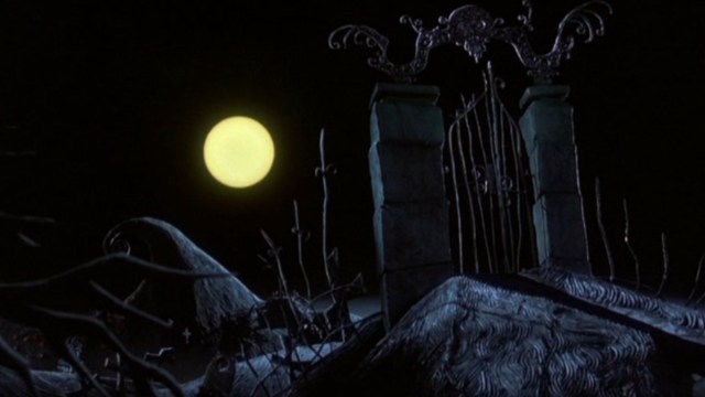 The Spiral Hill and moon from Nightmare Before Christmas. 