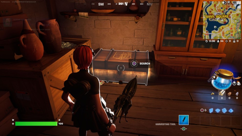 Scout Regiment Footlocker chest in Jaeger's family basement in Fortnite. 