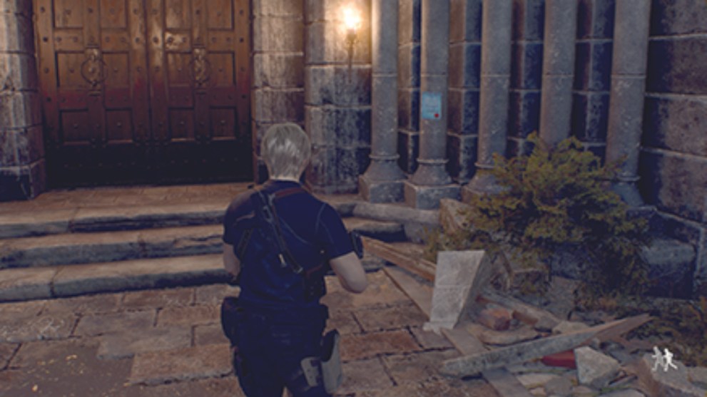 Resident Evil 4 Remake where to find the Blue Medallion Merchant Request in the Castle area.