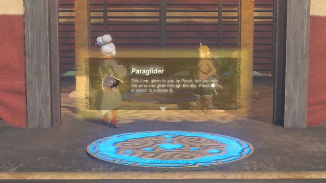 Paraglider in Zelda: Tears of the Kingdom