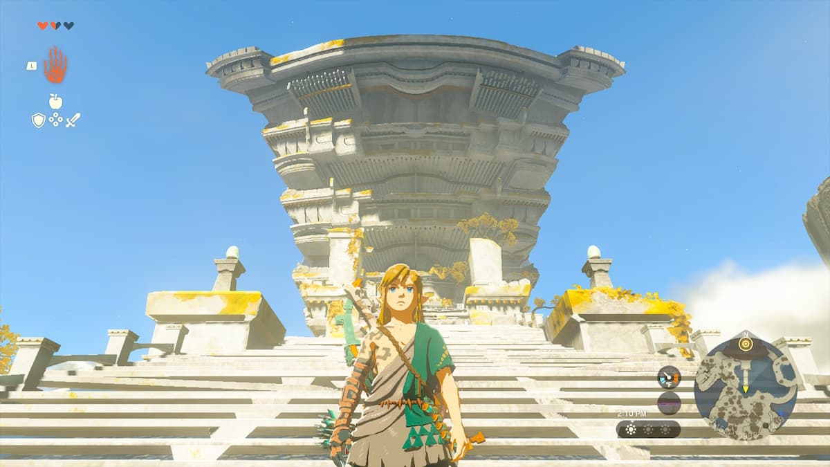 Link and the Temple of Time in Tears of the Kingdom
