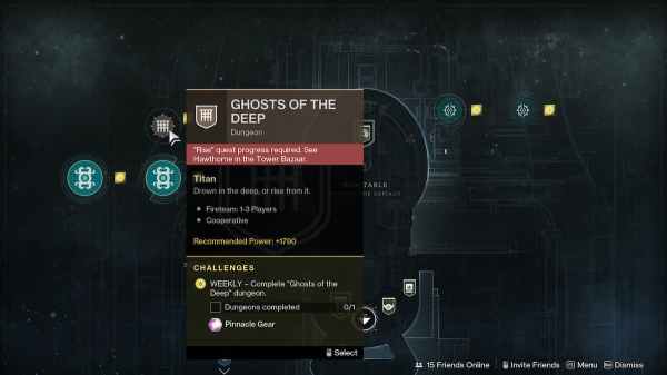 How to start the Ghosts of the Deep Dungeon in Destiny 2 - Twinfinite
