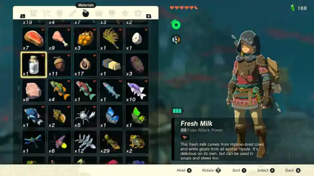 How to get fresh milk in Zelda TOTK
