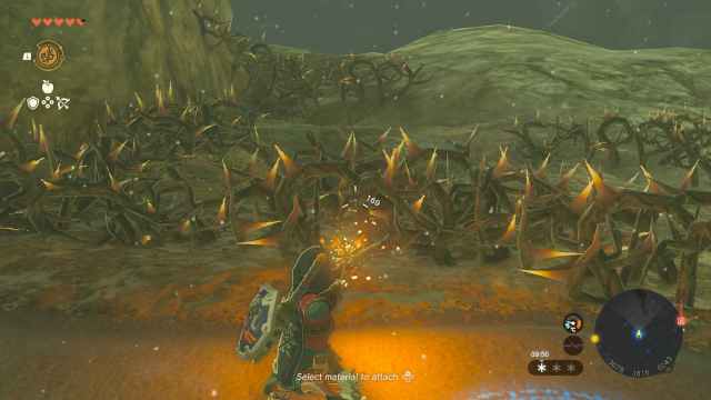 Getting past Thorn Bushes in Zelda: Tears of the Kingdom, how to destroy thorns