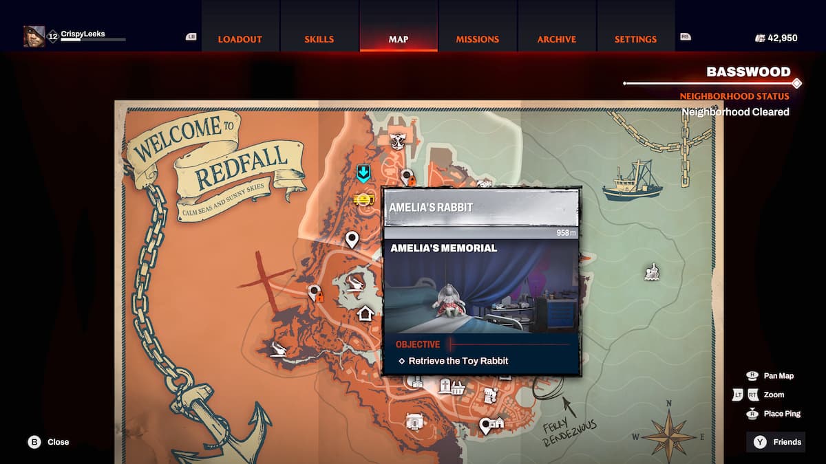 Where to Find Amelia's Rabbit in Redfall (Amelia's Memorial Quest Guide ...