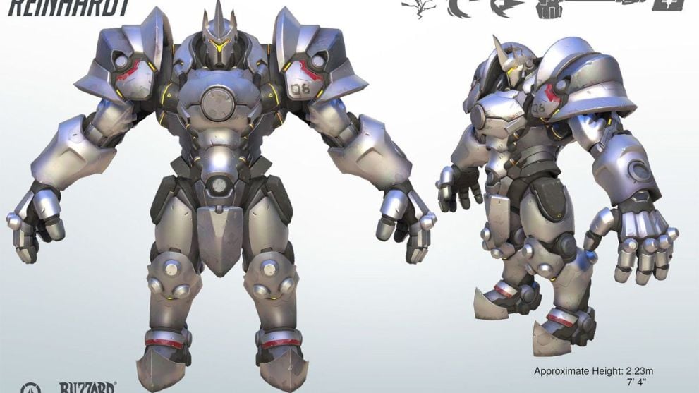 Reinhardt's character sheet in Overwatch