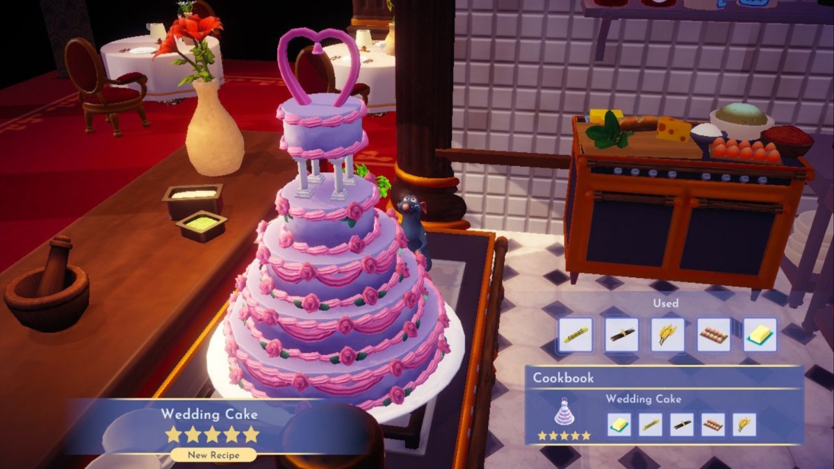 How To Make The Wedding Cake Recipe In Disney Dreamlight Valley 