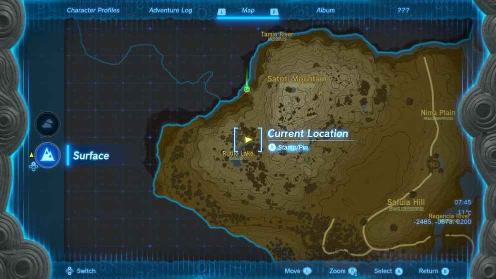 Exact location of Sneaky River Snails, Zelda: TOTK