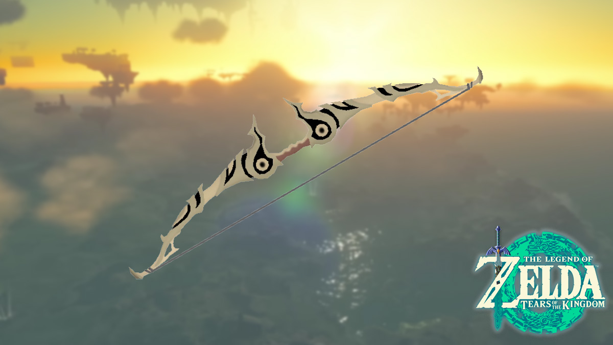 The Dusk Bow from Zelda on Tears of the Kingdom background