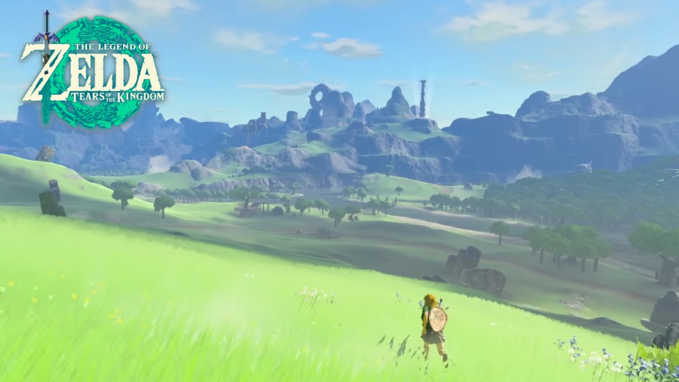 Link running through Hyrule in Zelda TOTK