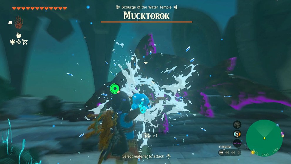 Link attacks Mucktorok in Zelda TOTK.