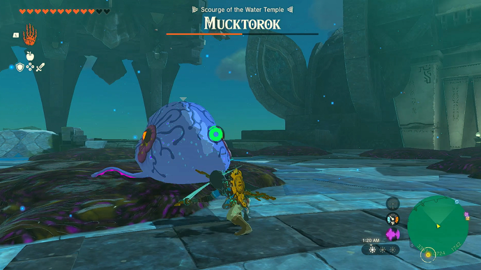 Inflated Mucktorok in Zelda TOTK.