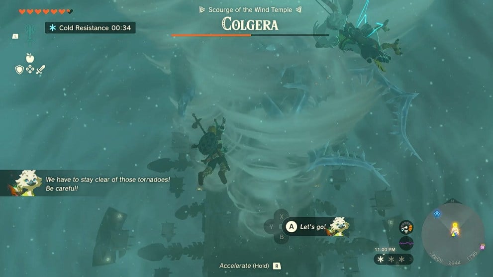 Colgera launches tornadoes in Zelda TOTK.