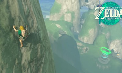 Link scaling a cliff in Zelda: Tears of the Kingdom