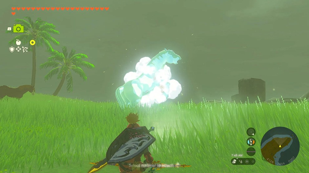 Frozen Ganon's Giant Horse in Zelda TOTK.