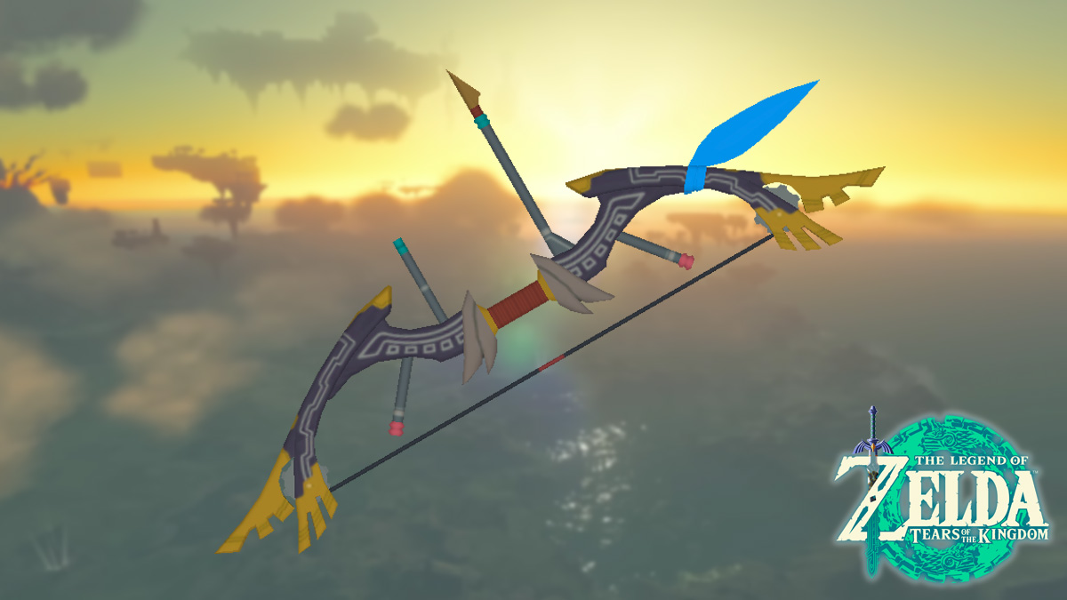 Great Eagle Bow in Zelda BOTW on Tears of the Kingdom background