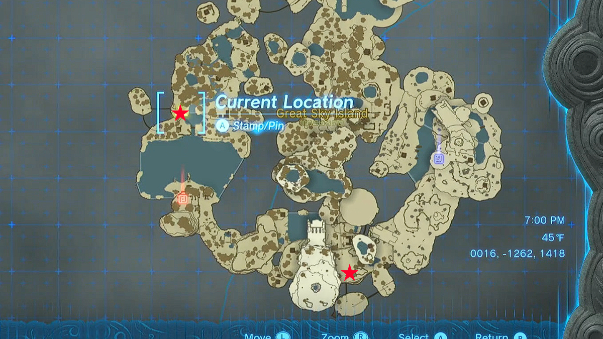 How To Help Great Sky Island Koroks Reach Their Friends In Zelda Tears   Zelda Tears Of The Kingdom Great Sky Island Korok Locations 