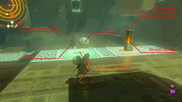 Zelda TOTK Mayachin Shrine Puzzle parts details.
