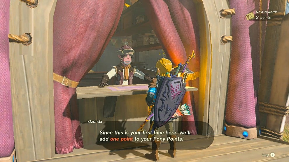 Link obtains Pony Point in Zelda TOTK.