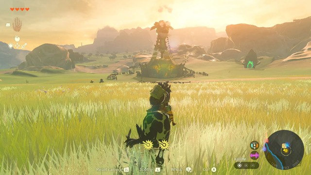 Link riding a horse in Tears of the Kingdom