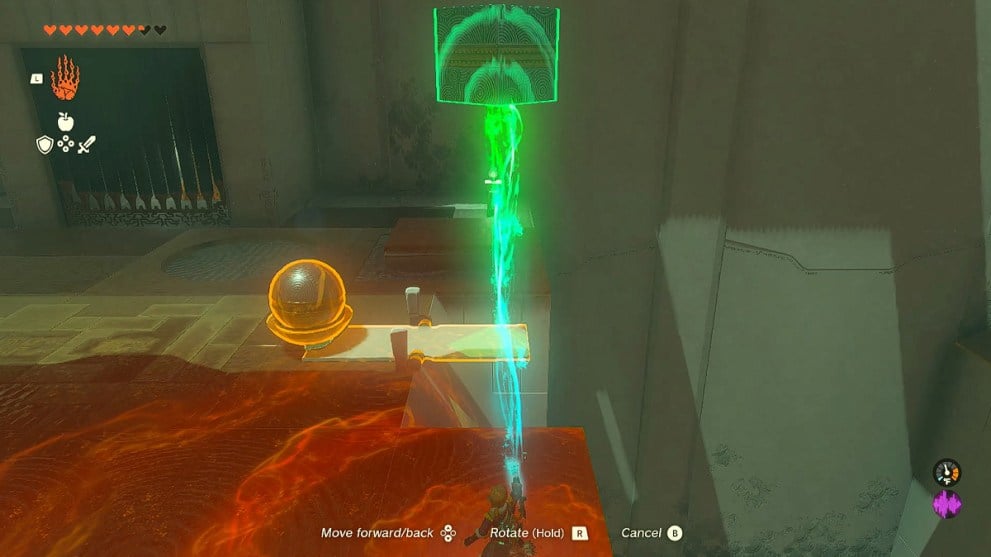 Zelda TOTK Wao-os shrine step 1.