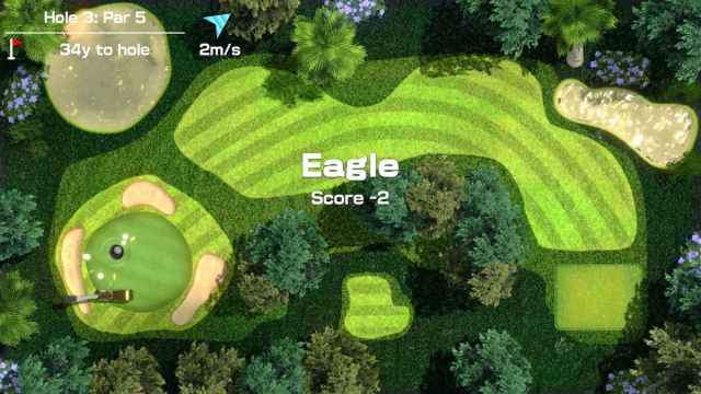 A round of golf in Clubhouse Games: 51 Worldwide Classics