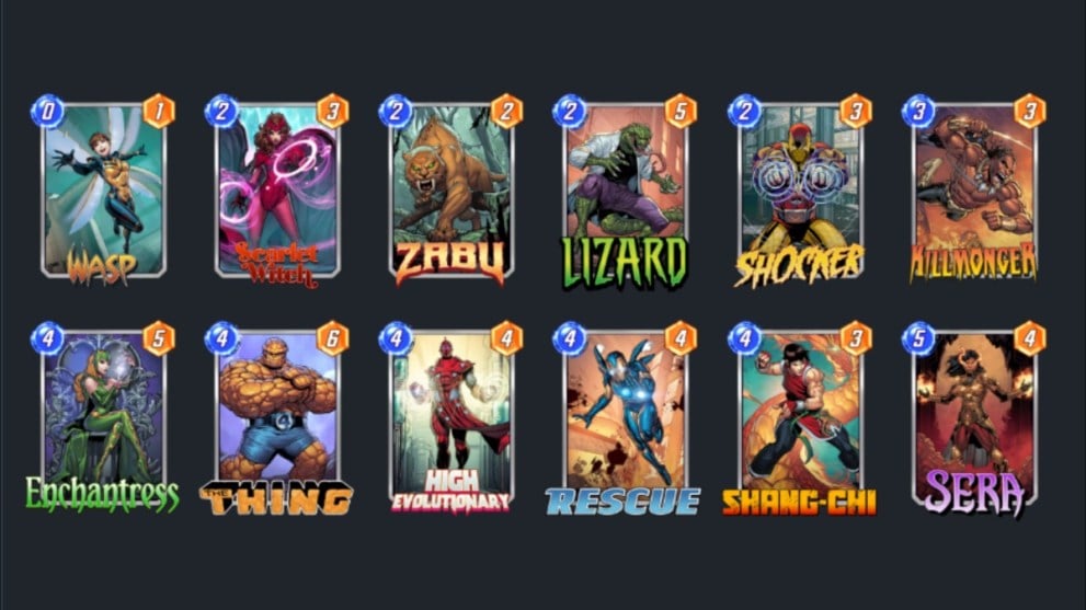 Evolved Sera Control deck with High Evolutionary in Marvel Snap