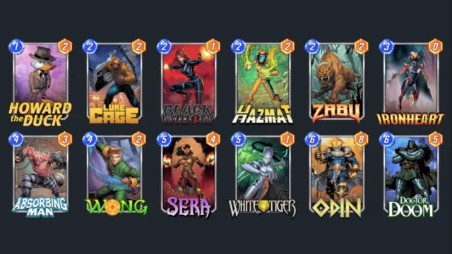 One Toxic Duck deck with Howard the Duck in Marvel Snap