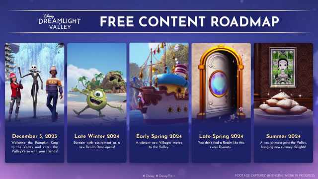 Free Content Roadmap for Disney Dreamlight Valley
