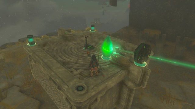 fly the crystal back to taninoud shrine in zelda tears of the kingdom