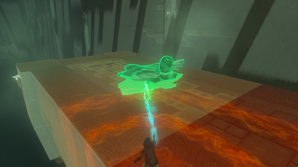 use a plane to fly towards the light of blessing in the jirutagumac shrine in zelda tears of the kingdom