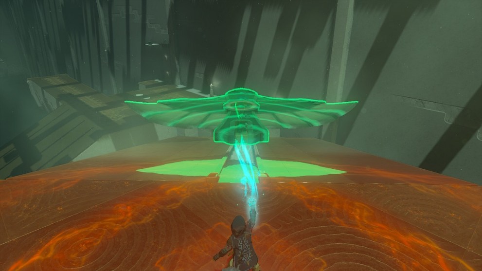 fly to the platform on the right with a plane in the jirutagumac shrine