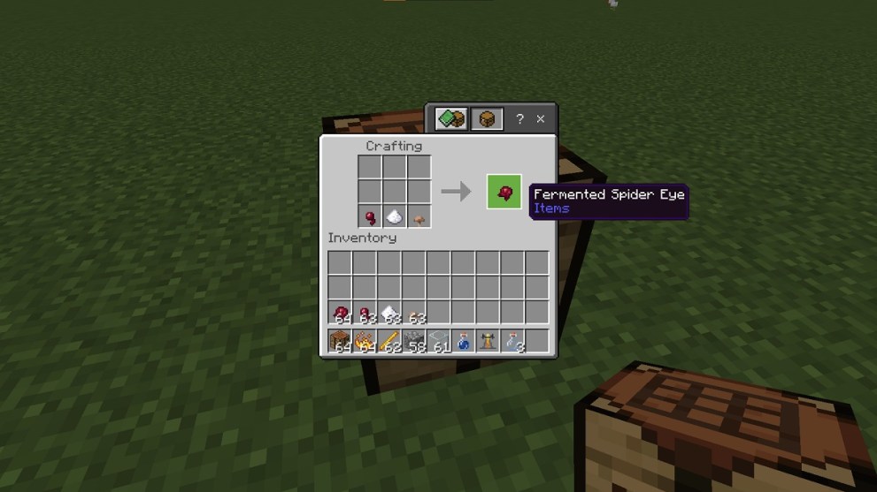 how-to-make-fermented-spider-eye-for-splash-potion-of-weakness