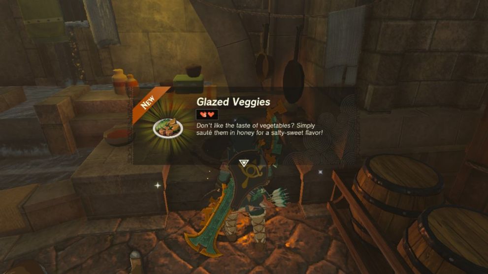 How to make Glazed Veggies in Zelda: Tears of the Kingdom