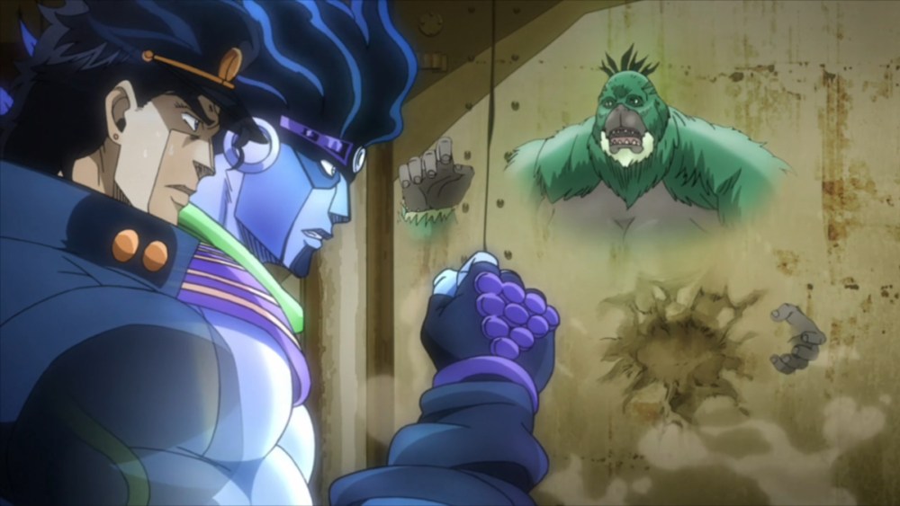 Jojo's Bizarre Adventure how the Strength stand is defeated