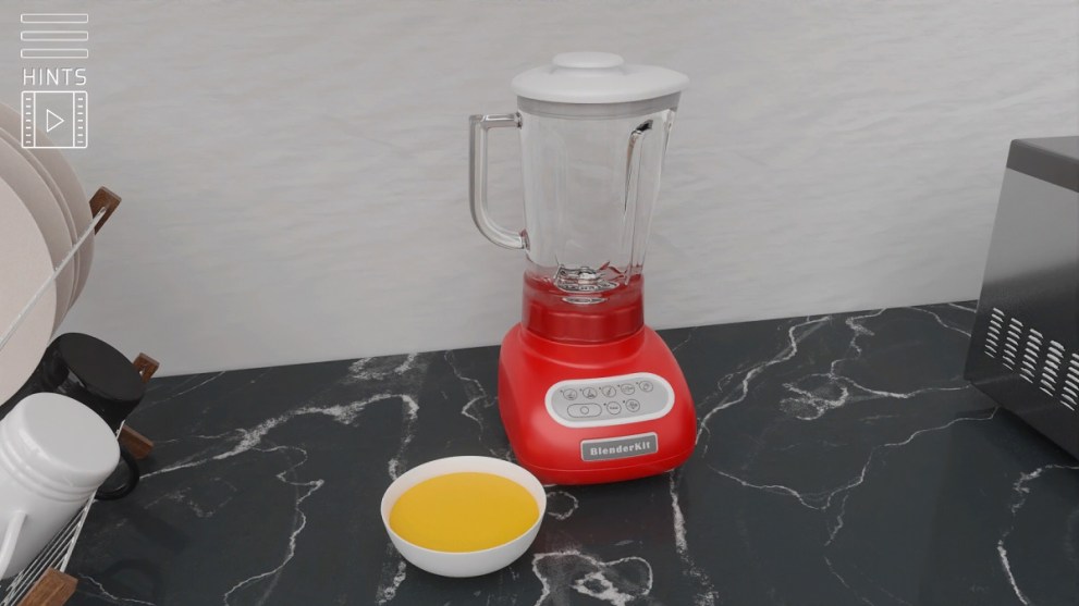the orange juice solution in kitchen escape