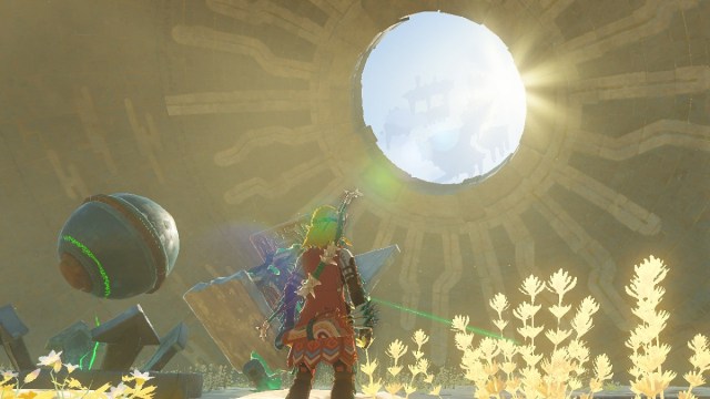 launch the crystal back to the natak shrine in zelda tears of the kingdom