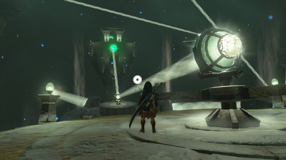 moving the fourth mirror into place in mayasiar shrine in zelda tears of the kingdom