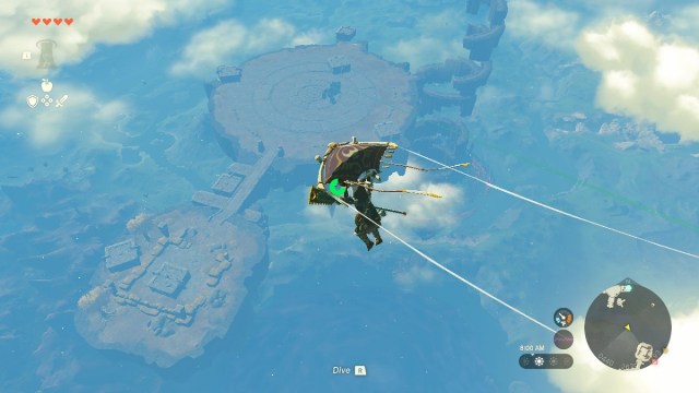 paraglide to the north hyrule sky archipelago