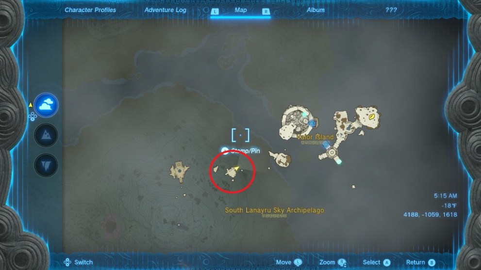 stop at a sky island before reaching sihajog shrine