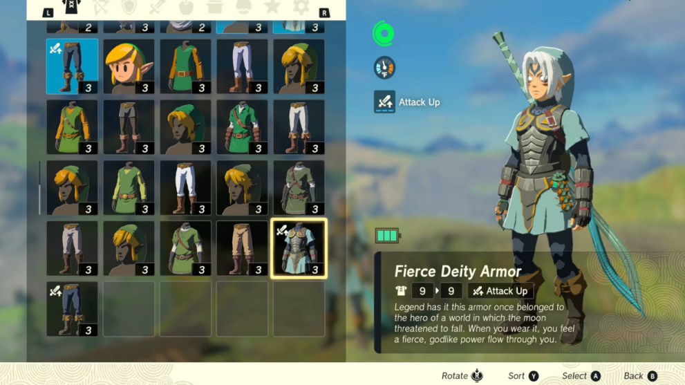 Zelda Tears of the Kingdom what is the fierce deity armor