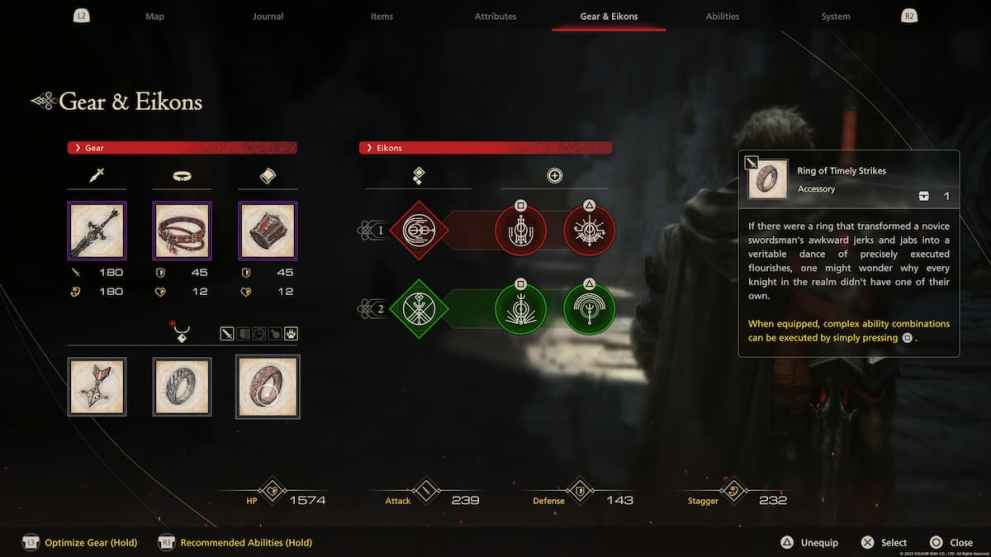 Gear and Eikons in Final Fantasy 16