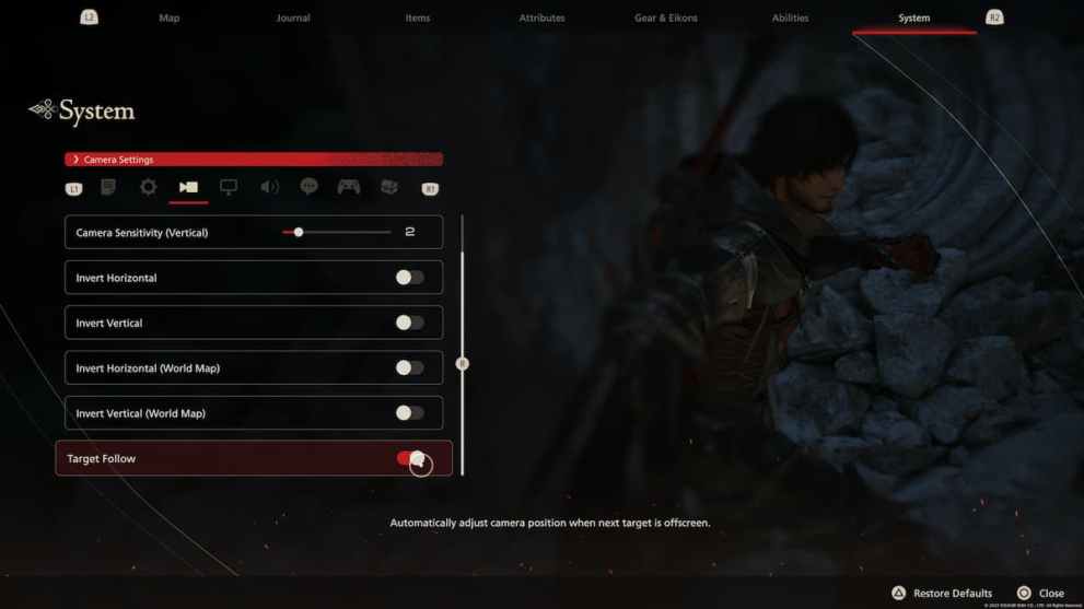 Changing the Game Settings in Final Fantasy 16