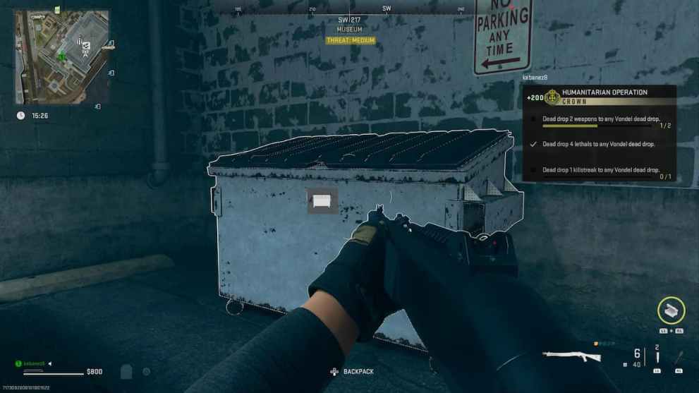 Dead Drop in Humanitarian Operation DMZ