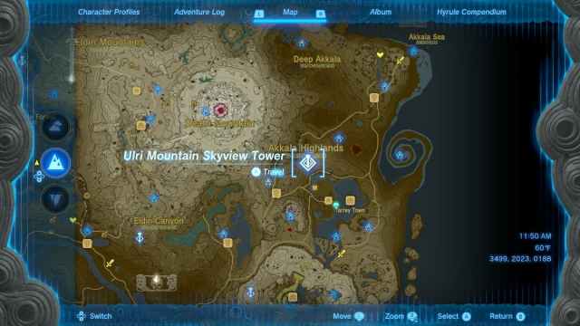 Where to Find Ulri Mountain Skyview Tower in Tears of the Kingdom