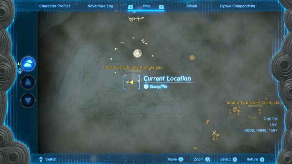 Where to Find North Gerudo Sky Archipelago Stone Tablet in TOTK